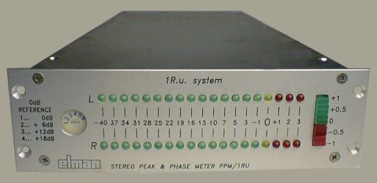 stereo peak and phase meter