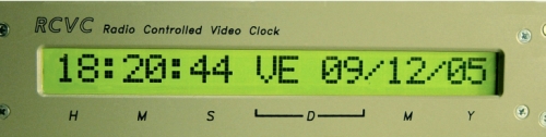RCVC - PAL radio controlled video clock (DCF 77.5 Khz)